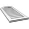 Ekena Millwork Octagonal Top Surface Mount PVC Gable Vent w/ 2"W x 1-1/2"P Brickmould Frame, 14"W x 34"H GVPOT14X3402SN - alternate 2